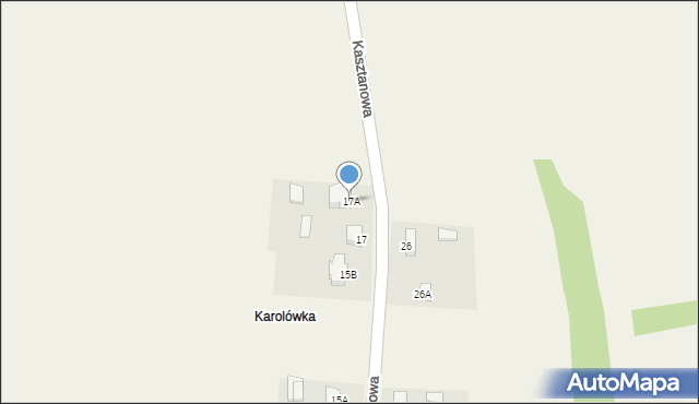 Motkowice, Kasztanowa, 17A, mapa Motkowice