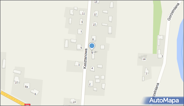 Motkowice, Kasztanowa, 6, mapa Motkowice