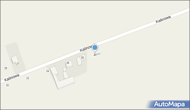 Mroczeń, Kalinowa, 40, mapa Mroczeń