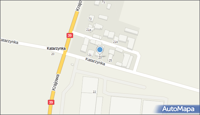 Mroczeń, Katarzynka, 23, mapa Mroczeń