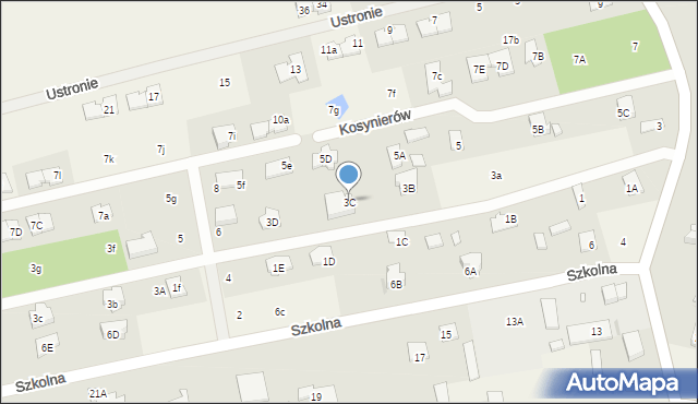 Mroków, Karasia, 3C, mapa Mroków