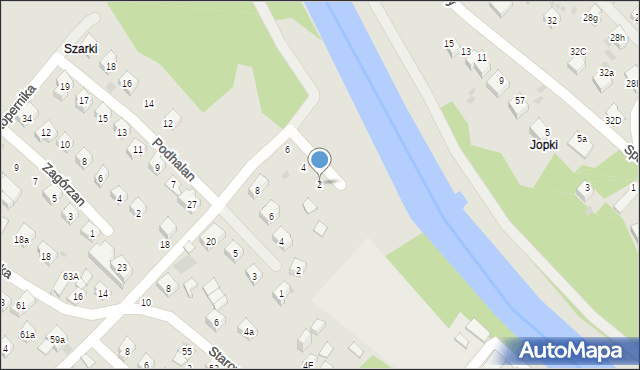 Mszana Dolna, Kaszubów, 2, mapa Mszana Dolna