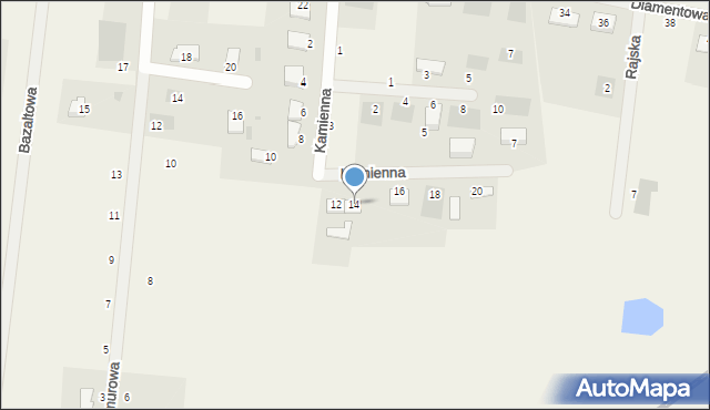 Murowaniec, Kamienna, 14, mapa Murowaniec