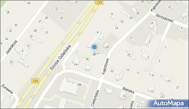 Myślęcinek, Kąkolowa, 28, mapa Myślęcinek