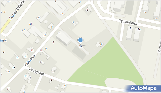 Myślęcinek, Kąkolowa, 5A, mapa Myślęcinek