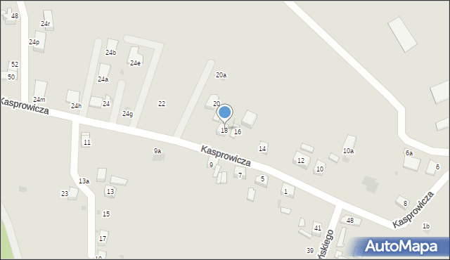 Mysłowice, Kasprowicza Jana, 18, mapa Mysłowice