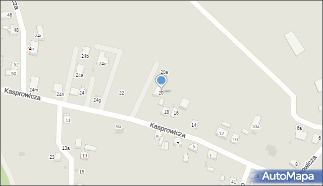 Mysłowice, Kasprowicza Jana, 20, mapa Mysłowice