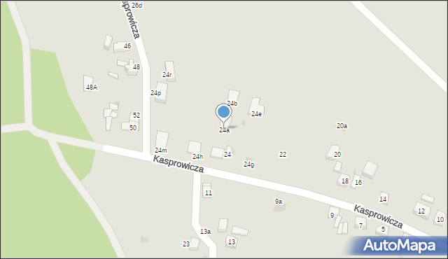 Mysłowice, Kasprowicza Jana, 24a, mapa Mysłowice