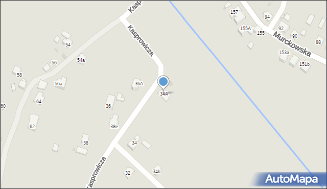 Mysłowice, Kasprowicza Jana, 34A, mapa Mysłowice