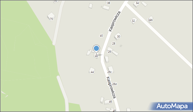 Mysłowice, Kasprowicza Jana, 42, mapa Mysłowice