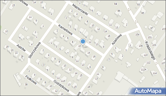 Myszków, Kameliowa, 12, mapa Myszków