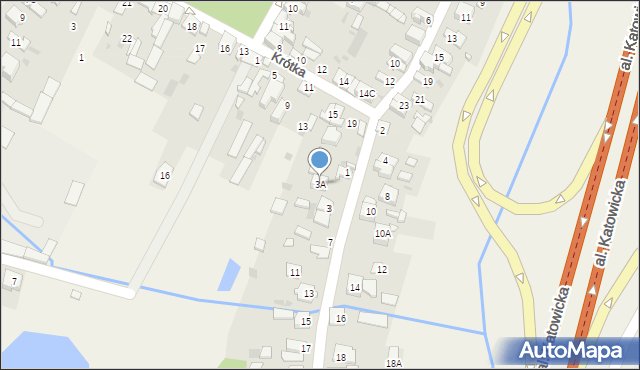 Nadarzyn, Kajetanowska, 3A, mapa Nadarzyn