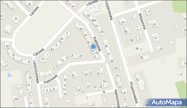 Nadarzyn, Kalinowa, 23, mapa Nadarzyn