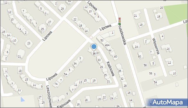 Nadarzyn, Kalinowa, 35, mapa Nadarzyn