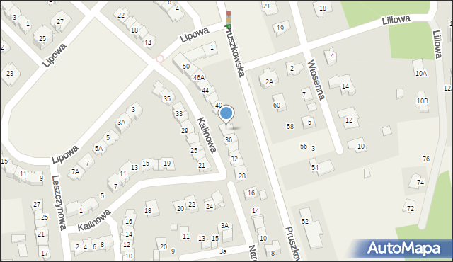 Nadarzyn, Kalinowa, 38, mapa Nadarzyn