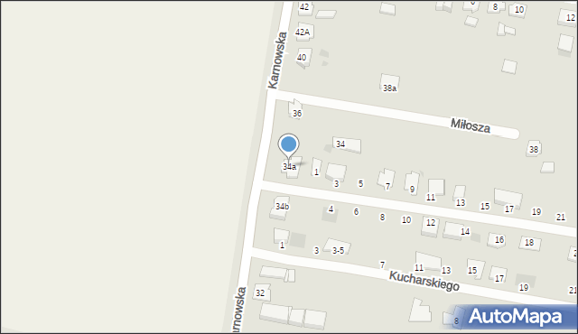 Nakło nad Notecią, Karnowska, 34a, mapa Nakło nad Notecią