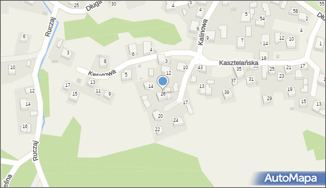 Nielepice, Kalinowa, 16, mapa Nielepice