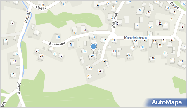 Nielepice, Kalinowa, 18, mapa Nielepice