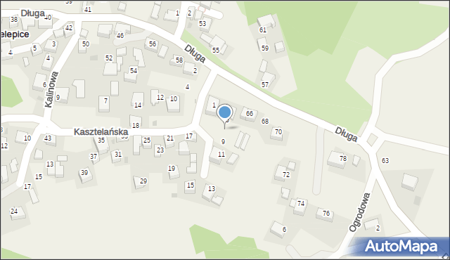 Nielepice, Kasztelańska, 7, mapa Nielepice