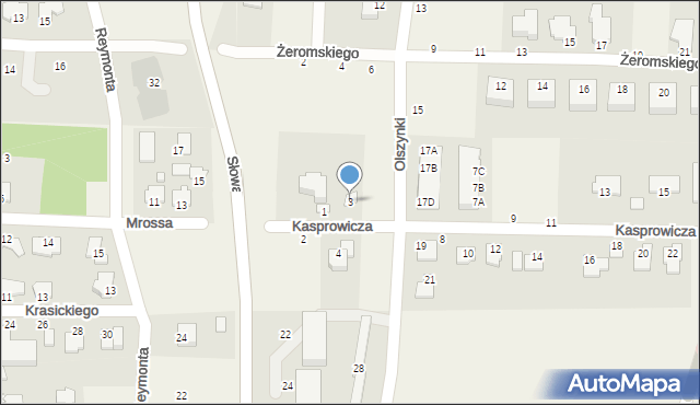 Niemcz, Kasprowicza Jana, 3, mapa Niemcz