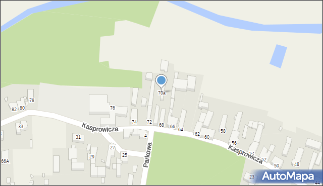Nietków, Kasprowicza Jana, 70a, mapa Nietków