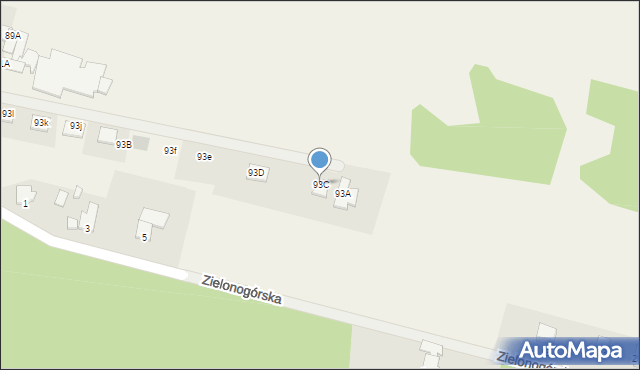 Niwy, Karpacka, 93C, mapa Niwy