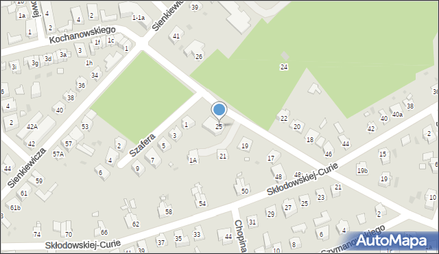 Nowa Sól, Kaczkowskiego, 25, mapa Nowa Sól