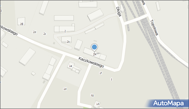 Nowa Sól, Kaczkowskiego, 2A, mapa Nowa Sól