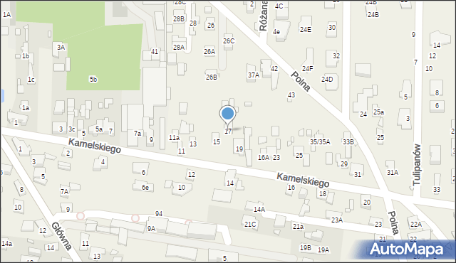 Nowa Wieś, Kamelskiego Władysława, 17, mapa Nowa Wieś