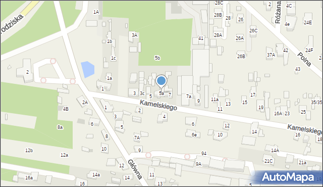 Nowa Wieś, Kamelskiego Władysława, 5a, mapa Nowa Wieś