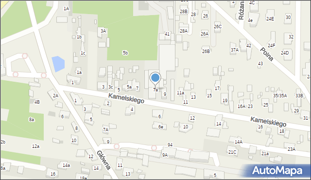 Nowa Wieś, Kamelskiego Władysława, 7a, mapa Nowa Wieś