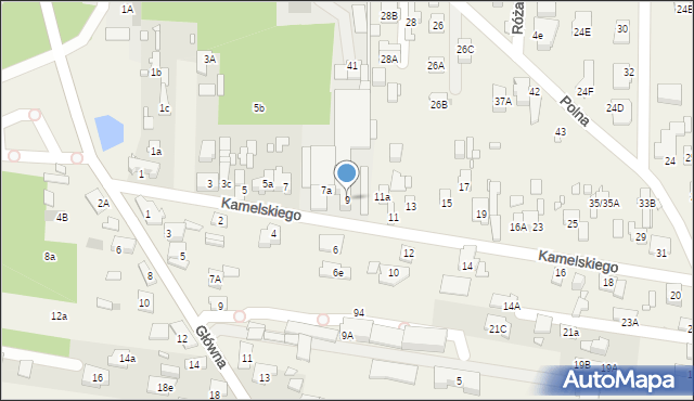 Nowa Wieś, Kamelskiego Władysława, 9, mapa Nowa Wieś