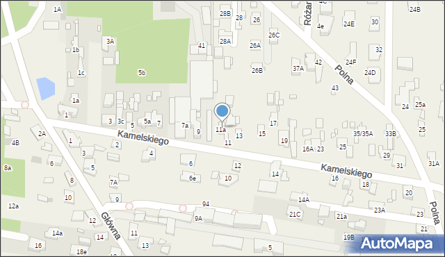 Nowa Wieś, Kamelskiego Władysława, 9A, mapa Nowa Wieś