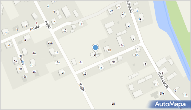 Nowa Wieś Ełcka, Kajki Michała, 4c, mapa Nowa Wieś Ełcka