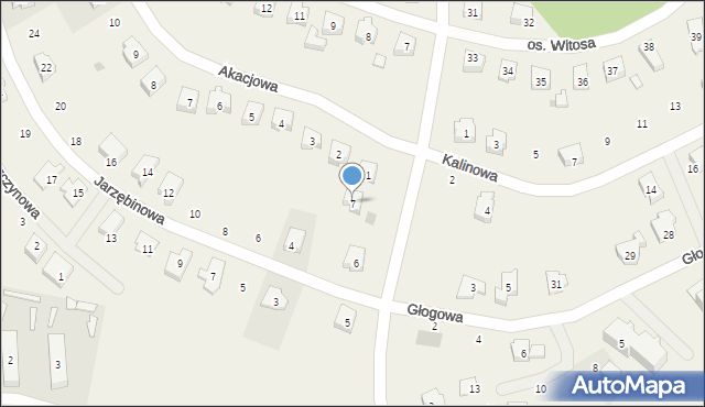 Nowa Wieś Rzeczna, Kasztanowa, 7, mapa Nowa Wieś Rzeczna