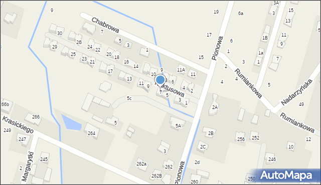 Nowa Wola, Kaktusowa, 7, mapa Nowa Wola