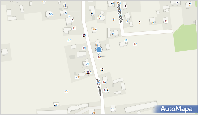 Nowe Iganie, Karskiego Karola, 10, mapa Nowe Iganie