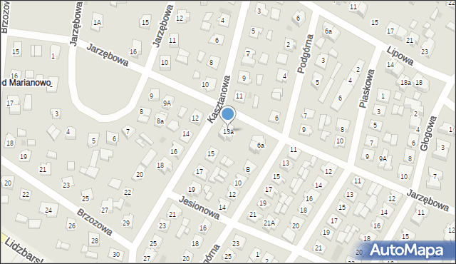 Nowe Miasto Lubawskie, Kasztanowa, 13a, mapa Nowe Miasto Lubawskie