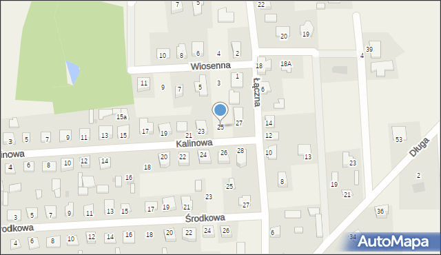 Nowe Miszewo, Kalinowa, 25, mapa Nowe Miszewo