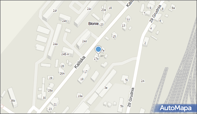 Nowe Skalmierzyce, Kaliska, 17c, mapa Nowe Skalmierzyce