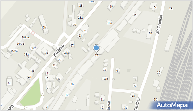 Nowe Skalmierzyce, Kaliska, 25, mapa Nowe Skalmierzyce