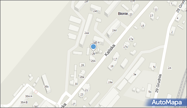 Nowe Skalmierzyce, Kaliska, 26, mapa Nowe Skalmierzyce