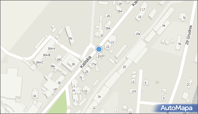 Nowe Skalmierzyce, Kaliska, 27, mapa Nowe Skalmierzyce