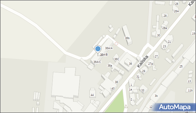 Nowe Skalmierzyce, Kaliska, 36a, mapa Nowe Skalmierzyce