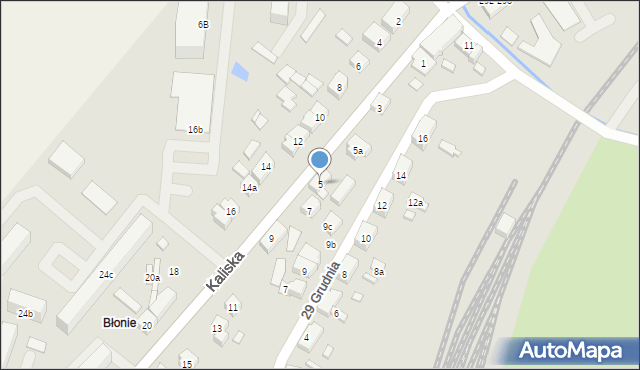 Nowe Skalmierzyce, Kaliska, 5, mapa Nowe Skalmierzyce