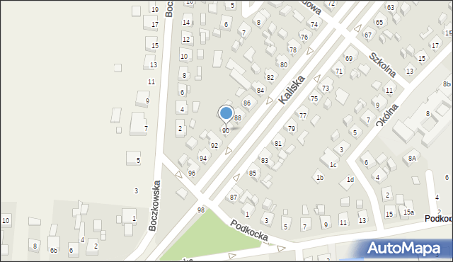 Nowe Skalmierzyce, Kaliska, 90, mapa Nowe Skalmierzyce