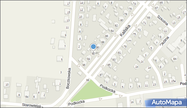 Nowe Skalmierzyce, Kaliska, 92, mapa Nowe Skalmierzyce