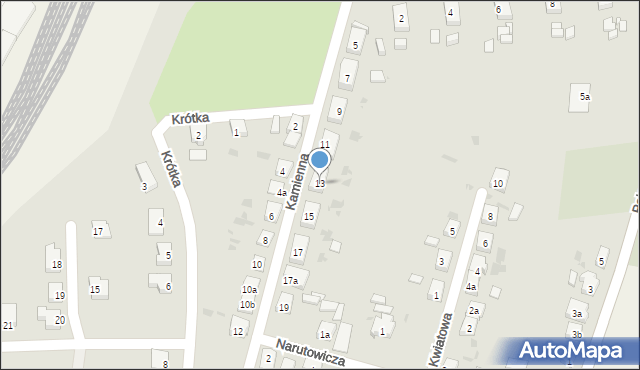 Nowe Skalmierzyce, Kamienna, 13, mapa Nowe Skalmierzyce