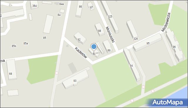 Nowy Dwór Mazowiecki, Kadetów, 91, mapa Nowy Dwór Mazowiecki