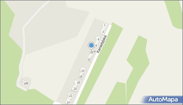 Nowy Konik, Kanadyjska, 10, mapa Nowy Konik